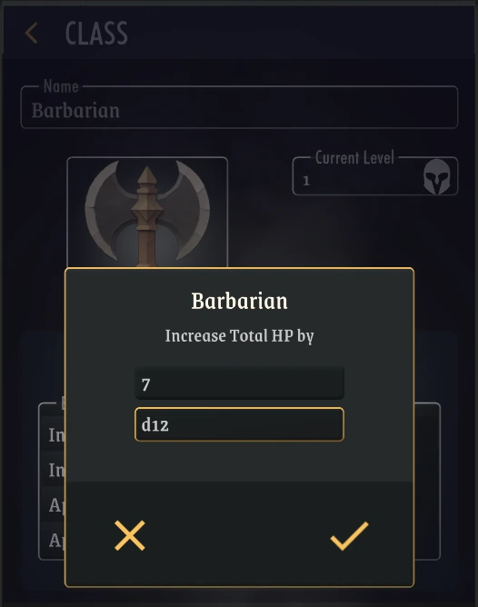 The Player picking between two Amounts
